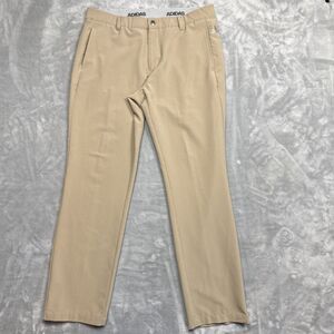 Adidas Golf Pants Mens 35x32 Stretch Three Stripe Khaki Ultimate Trousers GUC